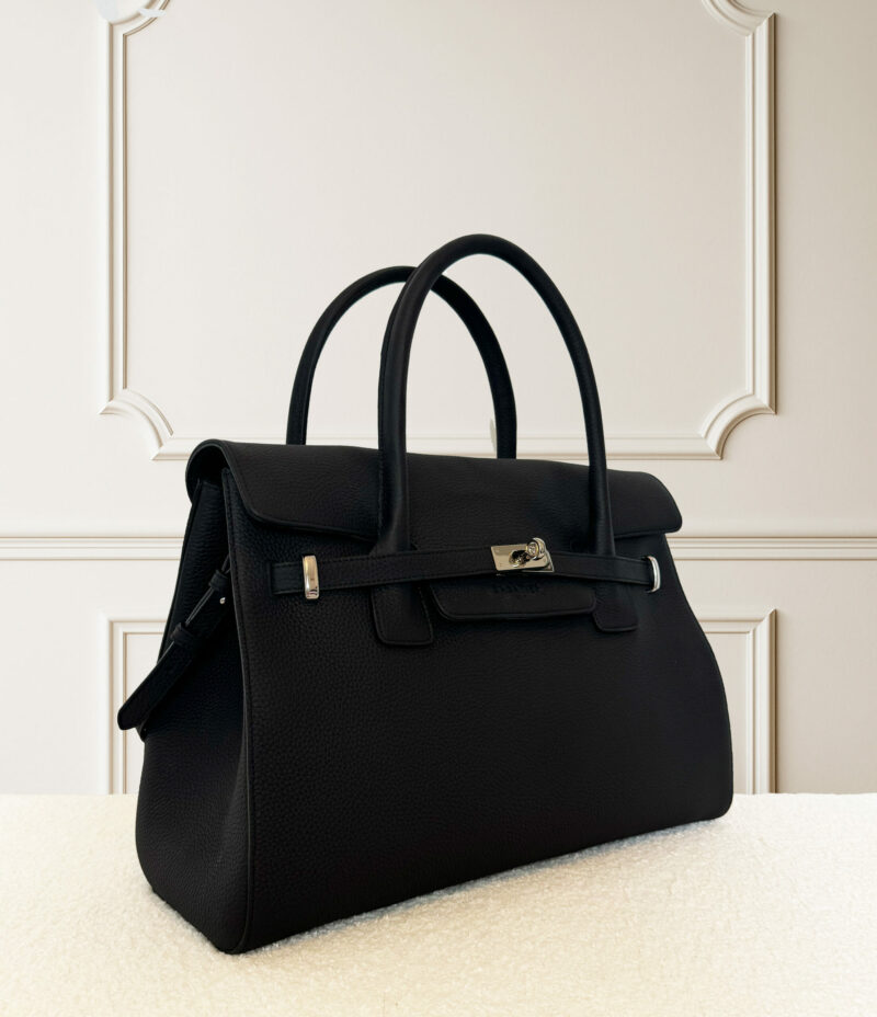 BELLECOUR 617 LOLO NOIR <br>  Black grained leather - Image 3