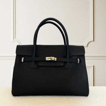 BELLECOUR 617 LOLO NOIR <br>  Black grained leather