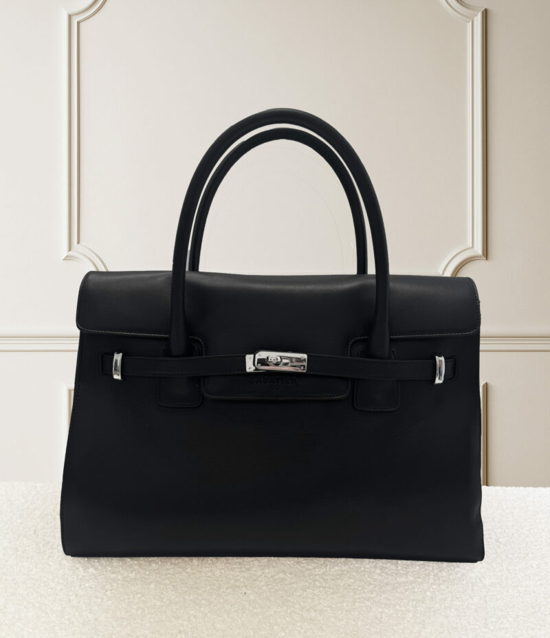 BELLECOUR 617 CAMPBELL NOIR <br>  Black smooth leather