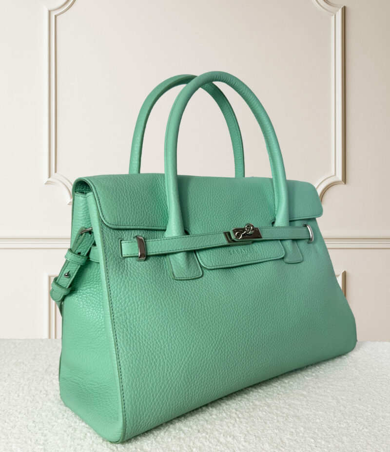 BELLECOUR 617 FLOATER OPALE <br> Opal grained leather - Image 3