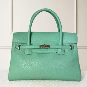 BELLECOUR 617 FLOATER OPALE <br> Opal grained leather