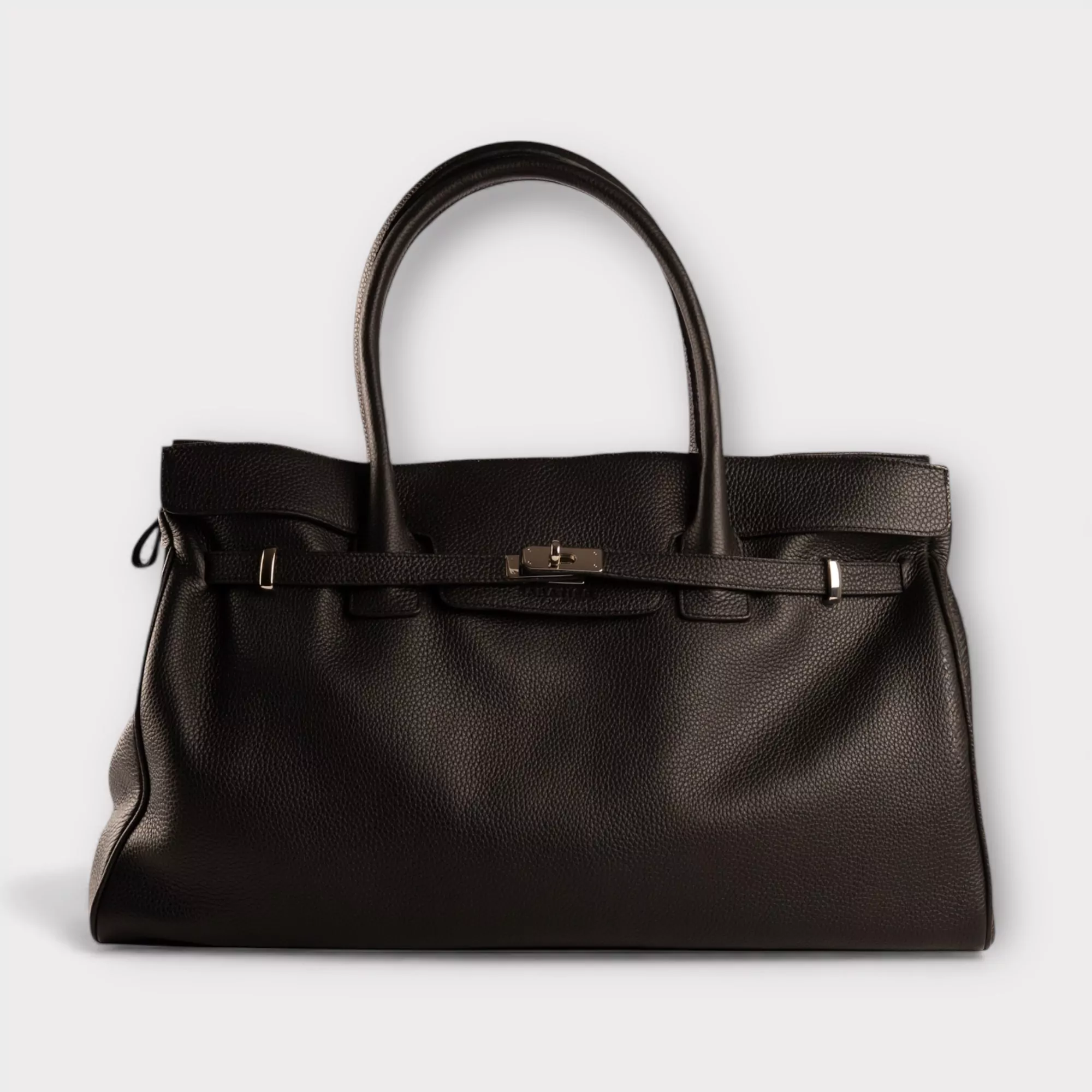 245 LARGE BELLECOUR LOLO NOIR <br> Black grained leather