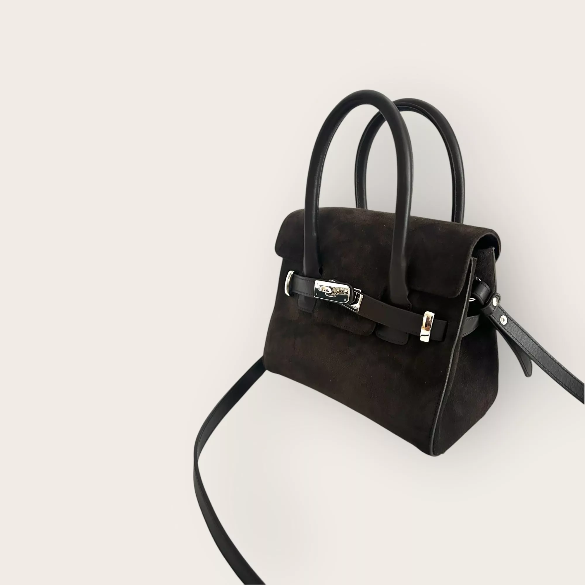 BELLECOUR 615 SUEDE CHOCOLATE<br> Chocolate Suede leather - Image 4