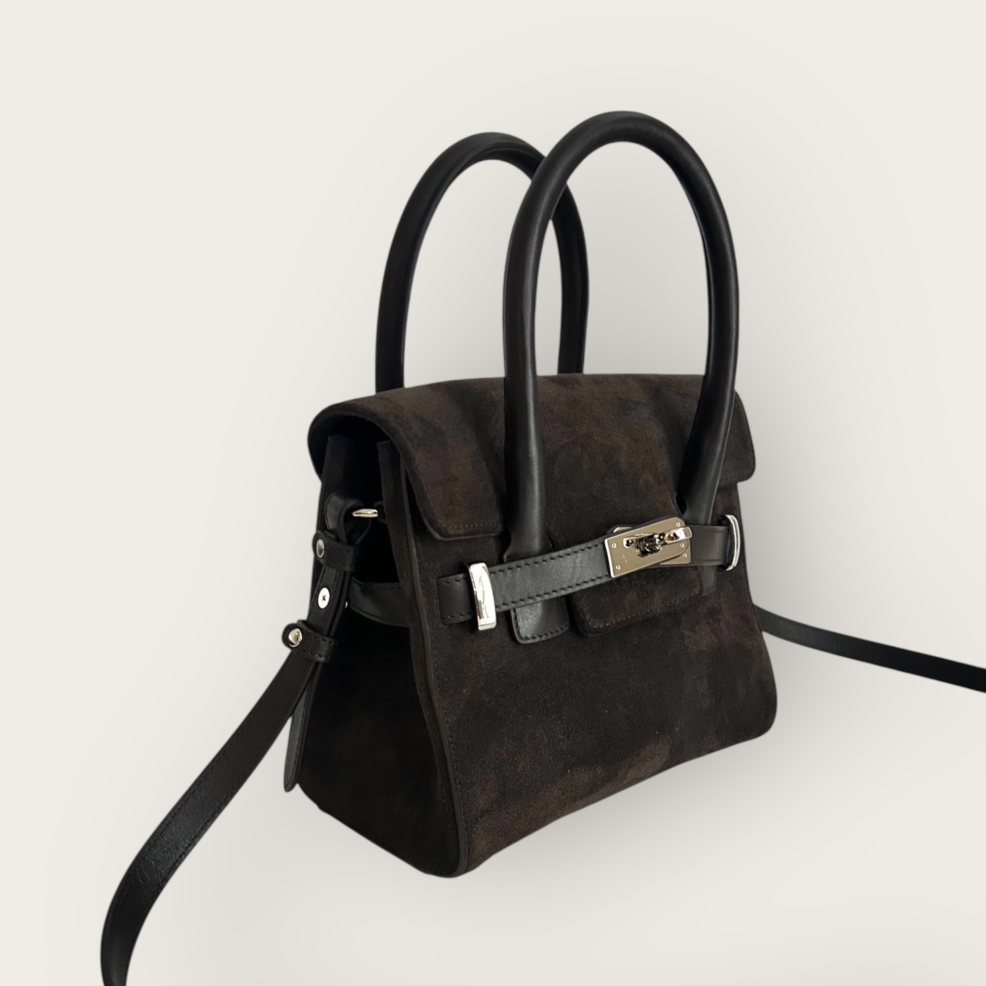 BELLECOUR 615 SUEDE CHOCOLATE<br> Chocolate Suede leather