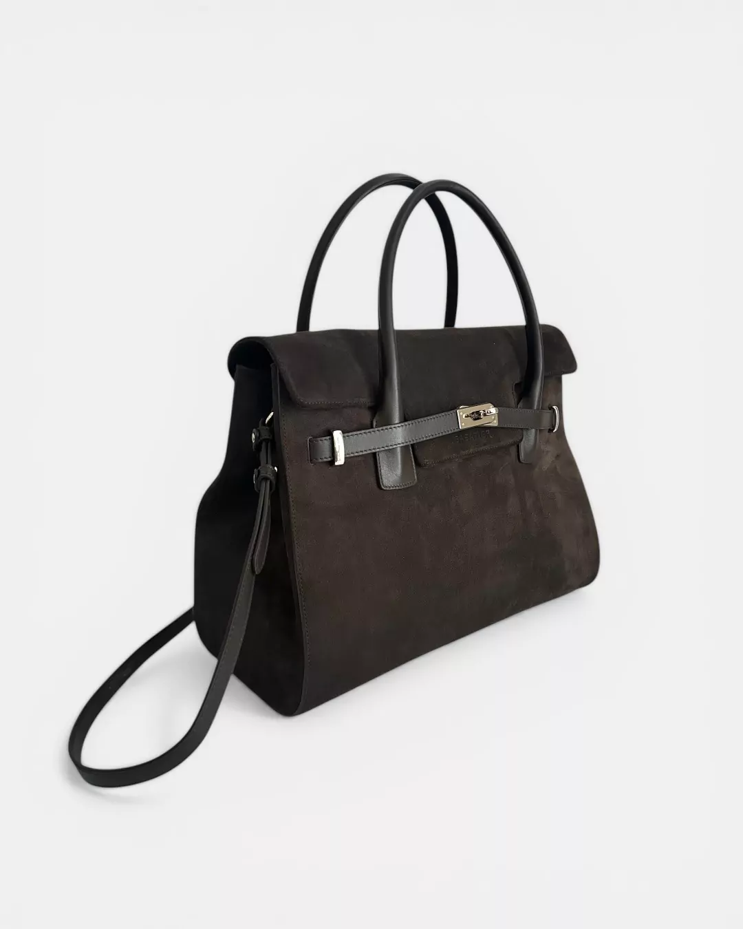 BELLECOUR 617 SUEDE CHOCOLATE<br> Chocolate Suede leather - Image 5
