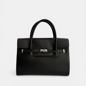 BELLECOUR 617 CAMPBELL NOIR <br>  Black smooth leather
