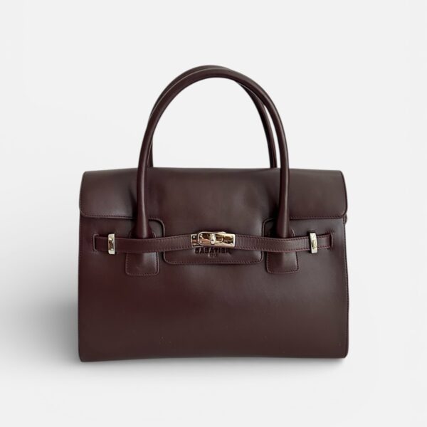 BELLECOUR 616 SOLA BORDEAUX<br/>Couro liso cor de vinho