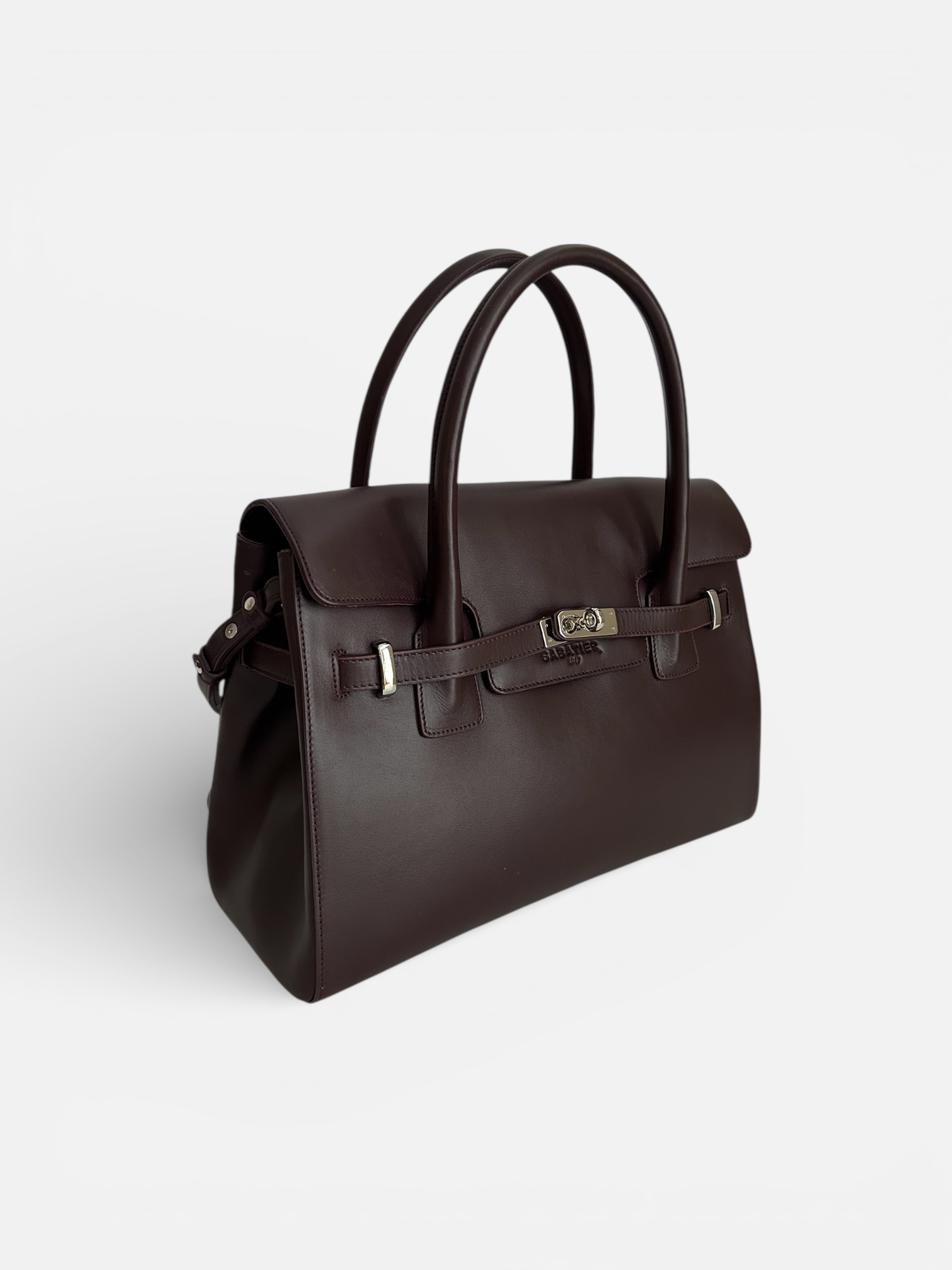 BELLECOUR 616 SOLA BORDEAUX<br>Burgundy smooth leather - Image 2