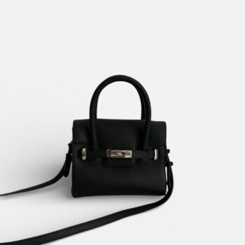 BELLECOUR 615 LOLO NOIR<br>  Black grained leather