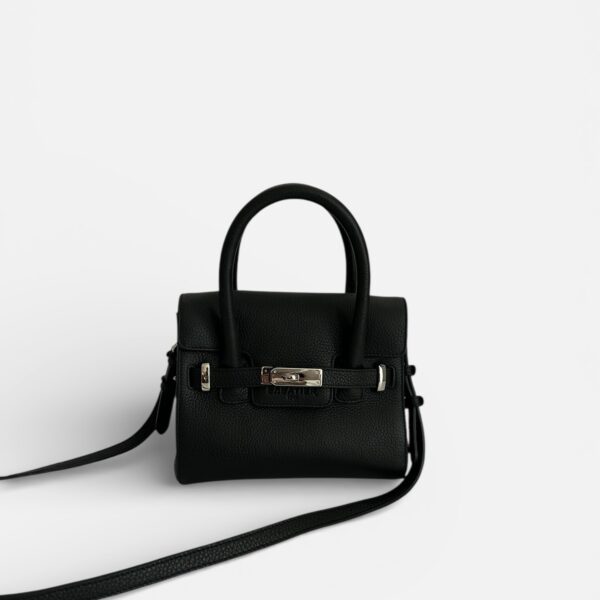 BELLECOUR 615 LOLO NOIR<br/> Couro preto granulado