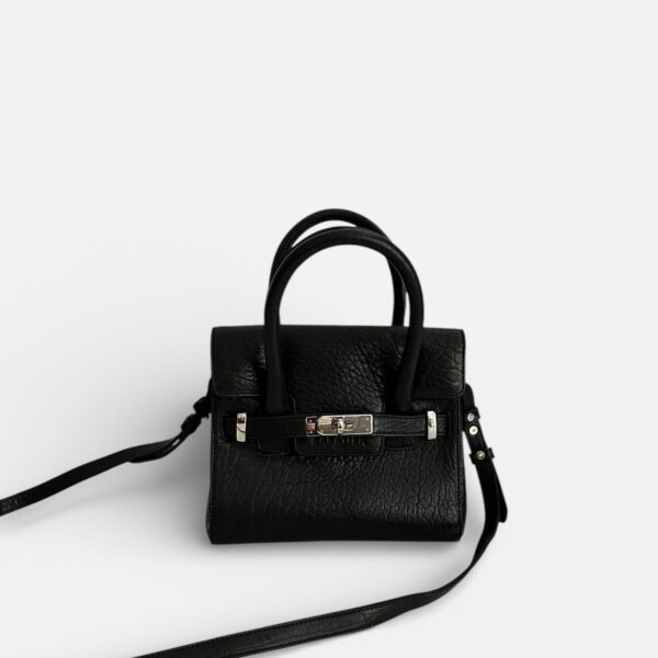 BELLECOUR 615 BUBBLE NOIR<br/> ブラック バブル シープレザー