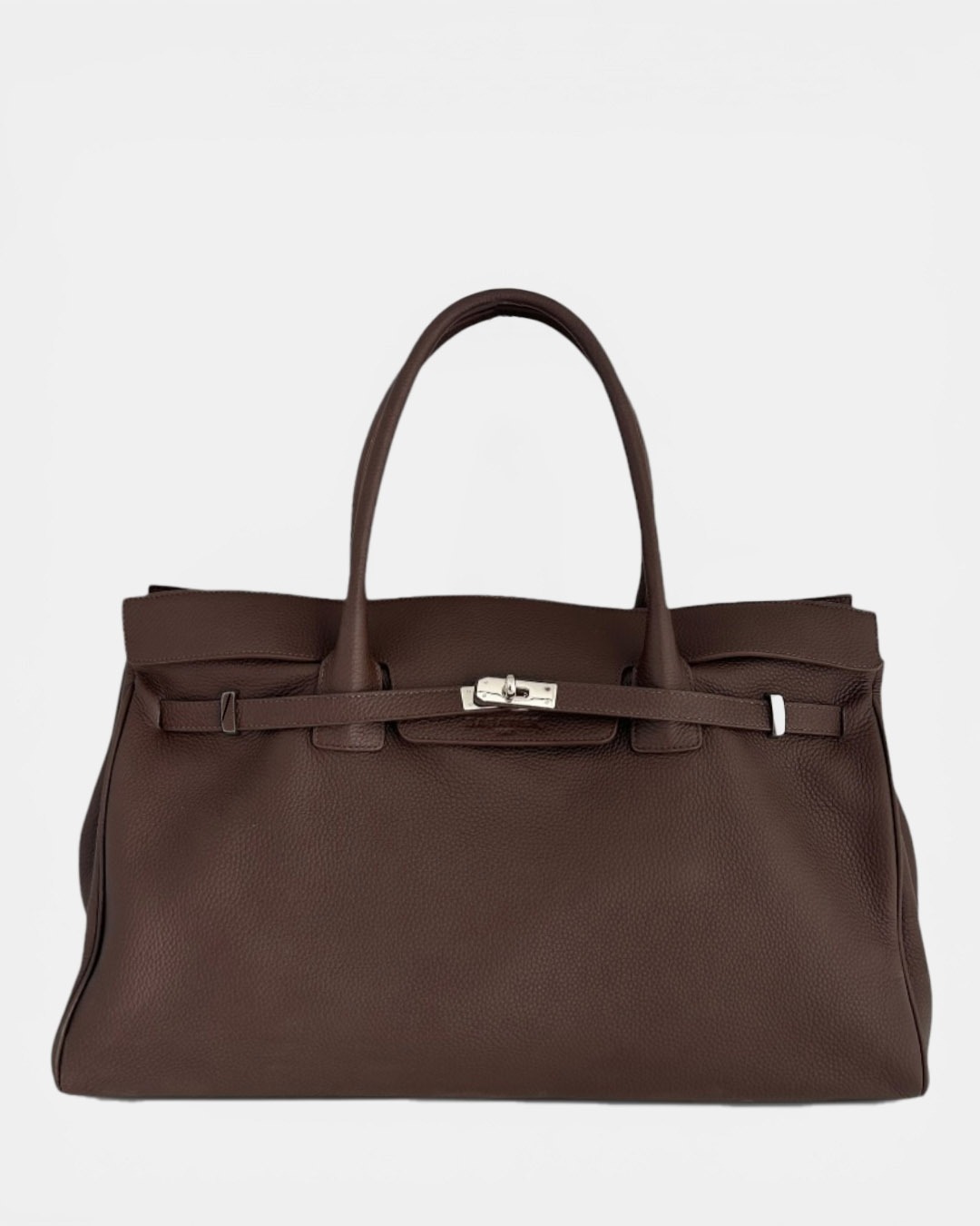 245 LARGE BELLECOUR LOLO BROWN grained leather
