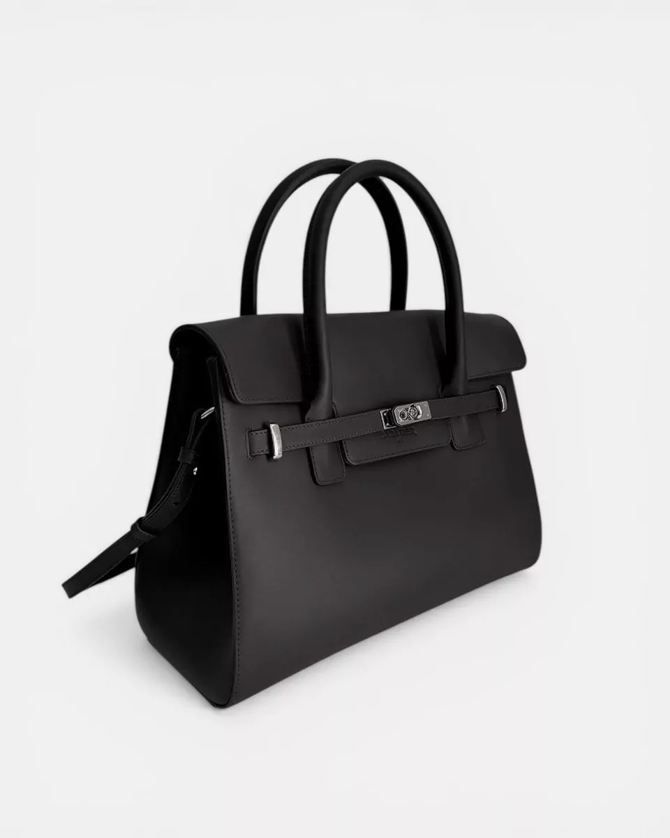 BELLECOUR 617 VELLANIL NOIR<br> smooth Bull Calf Leather - Image 2
