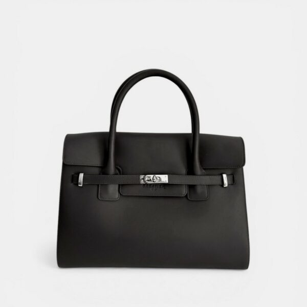 BELLECOUR 617 VELLANIL NOIR<br/> Couro de bezerro liso